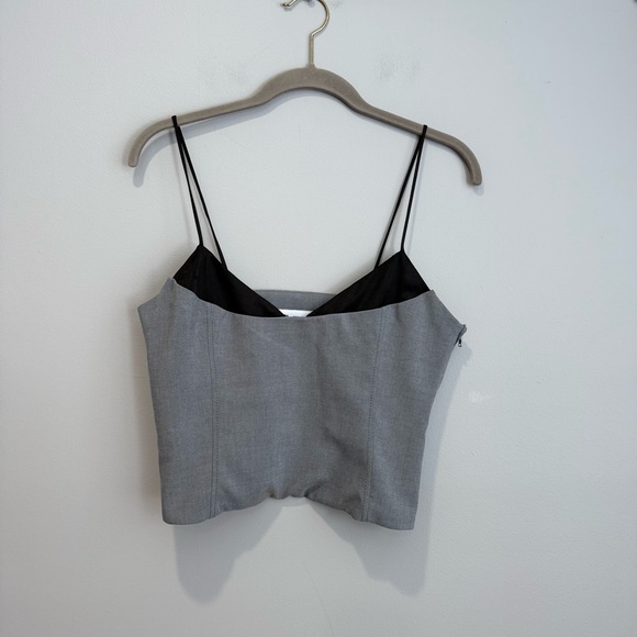 Zara Tops - Zara Gray and Black Tank Top